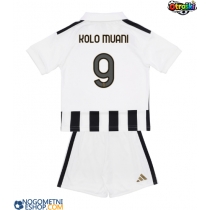 Otroški Nogometni dresi Juventus Randal Kolo Muani #9 Domači 2026-27 Kratek Rokav (+ Kratke hlače)